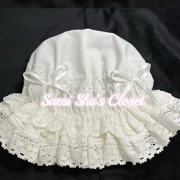 Sold Out - NWOT Rococo Classic Lolita Double Layered Lace Bonnet White - Picture 2 of 5